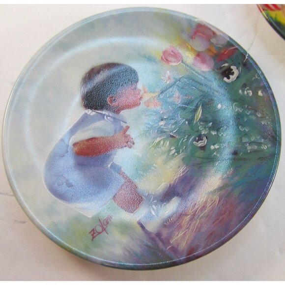 Vintage Pemberton & Oakes Miniature Decorative Plates by Donald Zolan Set of 5 - Picture 2 of 12